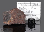 HOBA - Recuperata nel 1920, Grootfontain, Namibia, Africa. Siderite Ataxite IVB. Massa totale recuperata 60 tonnellate. Pezzo in collezione: frammento gr.50 (McM714)