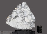 Gadamis 003 - Recuperata nel 2021, Ghadamis, Libia, Africa. Anortosite ferrosa Lunare. Massa totale recuperata 1270 grammi. Pezzo in collezione fetta gr.32.3 (McM730)
