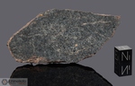 HAXTUN - Recuperata nel 1975, Contea Philplips, Colorado, USA. Chondrite H/L4 (?). Massa totale recuperata 45.5 kg. Pezzo in collezione: fetta gr.41.55 (McM108) 