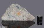 TAOUZ 002 - Recuperata nel 1999, Marocco, Africa. Chondrite LL6 amphoterite. Massa totale recuperata 8350 grammi. Pezzo in collezione: fetta gr.36.4 (McM242) 