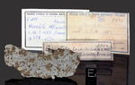 ALFIANELLO - Fall 16 February 1883, Brescia, Lombardy, Italy. Chondrite L6. Total mass 228 kg. - End piece gr.36.5 with copy old labels - € 2.555,00