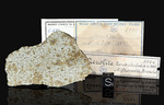 ALFIANELLO - Fall 16 February 1883, Brescia, Lombardy, Italy. Chondrite L6. Total mass 228 kg. - Slice gr.19 with copy old labels - € 1.700,00
