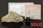 GIRGENTI - Fall 10 February 1853, Girgenti (Agrigento), Sicily, Italy. Chondrite L6 veined. Total mass 14.475 kg. - End piece gr.31.1 with copy old labels - € 2.799,00