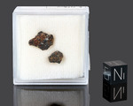 VIGARANO - Fall 22 January 1910, Ferrara, Emilia Romagna, Italy. Carbonaceous Chondrite CV3. Total mass 16 kg. 2 fragments gr.0.834 - € 417,00