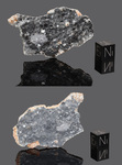 Bechar 003 - Found 2022, Bechar, Algeria, Africa. Lunar feldspathic breccia. Total mass 1522 grams. - Slice gr.10.05 - € 1.500,00