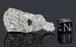 JUVINAS - Fall 15 June 1821, Libonnes, Entraigues, Ardeche, France. Achondrite Eucrite. Total mass 91 kg. - Slice with hole gr.3.7 - € 538,16 with copy old labels