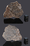 Laâyoune 002 - Found 2022, Saguia el Hamra, Africa. Achondrite, Lunar Feldspathic Breccia. Total mass 5.15 kg. Slice gr.15.79 - € 2.500,00