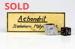 STANNERN - Fall 22 May 1808, Iglau, Jihomoravsky, Czechoslovakia. Achondrite Eucrite. Total mass 52 kg. slice with crust gr.3.8 with original old label - € 450,00