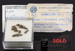COLLESCIPOLI - Fall 03 February 1890, Terni, Umbria, Italy. Chondrite H5. Total mass 5 kg. - Fragments gr.0.75 with copy old labels - € 112,50