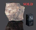 NWA 15679 - Found 2002, Morocco, Africa. Chondrite H4/5. Total mass 129.45 grams. - Slice gr.13.31