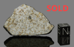 MOCS - Fall 03 February 1882, Cluj, Transylvania, Romania. Chondrite L6 Veined. Total mass 300 kg. - Slice with crust gr.9.35 - € 430,00  with copy old labels