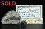 MONTE MILONE - Fall 8 May 1846, Macerata, Marche, Italy. Chondrite L5 brecciated. Total mass 3.13 kg. - Slice with crust gr.7.7