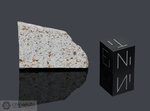BACHMUT - Caduta il 15 Febbraio 1814, Ekaterinoslav, Donetsk Province, Ucraina, Russia. Chondrite L6. Massa totale recuperata 18 kg. Pezzo in collezione: fetta gr.4.6 (McM009) 
