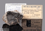 GIRGENTI - Caduta il 10 Febbraio 1853, Girgenti (Agrigento), Sicilia, Italia. Chondrite L6 venata. Massa totale recuperata 14.475 kg. Pezzo in collezione: frammento con crosta gr.173.5  (McM097) dal Museo di Storia Naturale di Milano. 