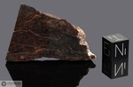 TAIBAN - Recuperata nel 1934, Contea De Baca, Nuovo Messico, USA. Chondrite L5 venata. Massa totale recuperata 25 kg. Pezzo in collezione: fetta gr.21.3 (McM240) 