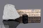 VALDINIZZA - Caduta il 12 Luglio 1903, vicino Pavia, Lombardia, Italia. Chondrite L6. Massa totale recuperata 1004 grammi. Pezzo in collezione: fine pezzo con crosta gr.18.75 (McM660) dal Museo di Storia Naturale di Milano