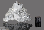 Gadamis 005 - Recuperata nel 2022, Ghadamis, Libia, Africa. Anortosite ferrosa Lunare. Massa totale recuperata 10 kg. Pezzo in collezione fetta gr.8.21 (McM781)