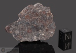 LAAYOUNE 002 - Recuperata nel 2022, Saguia el Hamra, Africa. Breccia feldspatica lunare. Massa totale recuperata 5.15 kg. Pezzo in collezione: fine pezzo gr.24 (McM738)