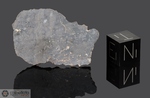 LAHMADA 020 - Recuperata nel novembre 2018, Saguia el Hamra, Deserto Sahara. Breccia Feldspatica Lunare. Massa totale recuperata 12.17 kg. Pezzo in collezione: fetta gr.3.7 (McM705)