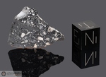 NWA 14686 - Recuperata nel 2021, Marocco, Africa. Achondrite Breccia frammentata Lunare. Massa totale recuperata 12 kg. Pezzo in collezione: Fetta gr.2.8 (McM725)