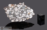 GUJBA - Caduta il 3 Aprile 1984, Yobe, Nigeria. Bencubbinite. Massa totale recuperata circa 100 kg. Pezzo in collezione: fetta gr.17.5 (McM538) 
