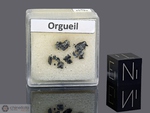 ORGUEIL - Caduta il 14 Maggio 1864, Tarn – et – Garonne, Montauban, Francia. Chondrite Carbonacea CI. Massa totale recuperata 14 kg. Pezzo in collezione: frammenti gr.0.084 (McM767) 