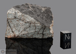 GIRGENTI - Caduta il 10 Febbraio 1853, Girgenti (Agrigento), Sicilia, Italia. Chondrite L6 venata. Massa totale recuperata 14.475 kg. Pezzo in collezione: frammento con crosta gr.173.5  (McM097)  