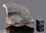 HAMMADAH AL HAMRA 173 - Recuperata nel 1996, Ash Shati', Libia, Africa. Chondrite L6. Massa totale recuperata 45 kg. Pezzo in collezione: frammento con crosta gr.40.5 (McM155)