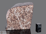 NWA 1255 - Recuperata nel 2002, Erfoud, Marocco, Africa. Chondrite L5/6. Massa totale recuperata 794 grammi. Pezzo in collezione: fine pezzo con crosta gr.342 (483)