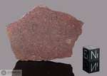 NWA 1707 - Recuperata nel 2002, Erfoud, Morocco, Africa. Chondrite L4. Massa totale recuperata 522 grammi. Pezzo in collezione: fetta gr.27 (McM583)