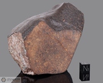 NWA 2176 - Recuperata nel 2003, Erfoud, Marocco, Africa. Chondrite LL4. Massa totale recuperata 1200 grammi. Pezzo in collezione: massa maggiore gr.840 (McM643) 