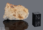 Djoua 001 - Recuperata nel 2021,Illizi, Algeria, Africa. Enstatite Achondrite Aubrite. Massa totale recuperata 22.51 kg. Pezzo in collezione: fine pezzo gr.15.9 (McM774)