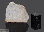NWA 4420 - Recuperata nel 2006, Laayoune, Marocco, Africa. Achondrite Aubrite Primitiva. Massa totale recuperata 4497 grammi. Pezzo in collezione: fetta gr.2.655 (McM665)