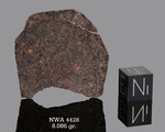 NWA 4428 - Found 2006, Morocco, Africa. Chondrite H4. Total mass 301 grams. - Slice gr.8.086 - € 16,17