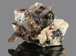 Quarzo, Aegirine, Zircone - Mount Malosa, Zomba District, Malawi - Campione di 102.89x90.90 mm con gruppo di Quarzi di 90 mm e micro cristalli di Zirconi - € 200,00