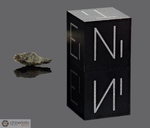 DAR AL GANI 735 - Recuperata nel 1996/97, Dar Al Gani, Sahara libico, Libia. Achondrite Shergottite. Massa totale recuperata 588 grammi. Pezzo in collezione: fetta gr.0.035 (McM062)