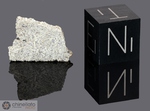 NWA 856 - Recuperata nel 2000, Marocco, Africa. Achondrite Shergottite. Massa totale recuperata 320 grammi. Pezzo in collezione: fetta gr.0.500 (McM364)