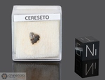 Cereseto - Caduta il 17 Luglio 1840, Alessandria, Piemonte, Italia. Condrite H5 brecciata. Massa totale 6.46 kg. Campione in collezione: frammento con crosta gr.0.108 - McM760