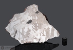CAMPO DEL CIELO - Recuperata nel 1576, Gran Chaco Gualamba, Chaco, Argentina. Siderite Octahedrite con silicati IAB-MG. Massa totale recuperata oltre le 32 tonnellate. Pezzo in collezione: fetta gr.376 (McM021)