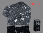 NWA 17679 - Found 2024, Morocco, Africa. Achondrite Lunar Feldspathic Breccia. Total mass 1040 grams  - Slice gr.12.461 - € 600,00