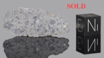 NWA 17700 - Found 2025, Morocco, Africa. Achondrite Lunar troctolite melt breccia. Total mass 2.116 kg. - Slice gr.1 - € 200,00