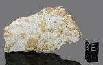 ALFIANELLO - Fall 16 February 1883, Brescia, Lombardy, Italy. Chondrite L6. Total mass 228 kg. - Slice gr.35.3 with copy old labels - € 2.471,00