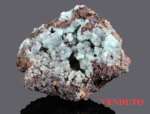 Smithsonite - Santa Eulalia Mining District, Aquiles Serdán Municipality, Chihuahua, Messico - Campione di 80.5x63.68 mm - Area con cristalli di 62.6 mm € 140,00