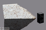 ALFIANELLO - Caduta il 16 Febbraio 1883, Brescia, Italia. Chondrite L6. Massa totale recuperata 228 kg. Pezzo in collezione: fetta gr.20.3 (McM543)