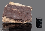 AL HUGF 007 - Recuperata il 4 Febbraio 2004, Oman. Chondrite L4. Massa totale recuperata 200.000 kg. Pezzo in collezione: Frammento gr.148 (McM600)