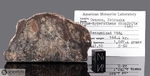 OWASCO - Recuperata nel 1984, Contea Kimball, Nebraska, USA. Chondrite L6. Massa totale recuperata 168.4 kg. Pezzo in collezione: fetta gr.51 dalla collezione American Meteorite Laboratory n.H441.10 (McM180) 