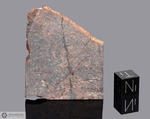 OZERNOE - Recuperata nel 1983,Kurganskaya oblast', Russia. Chondrite L6. Massa totale recuperata 1830 grammi. Pezzo in collezione: fetta gr.18.17 (McM693)