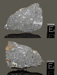 ALLENDE - Fall 8 February 1969, Chihuahua, Mexico. Carbonaceous Chondrite CV3. Total mass 2 tons. - Slice with crust gr.9.65 - € 350,31