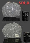 ALLENDE - Fall 8 February 1969, Chihuahua, Mexico. Carbonaceous Chondrite CV3. Total mass 2 tons. - Slice with crust gr.5.85 - € 234,00