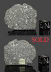 ALLENDE - Fall 8 February 1969, Chihuahua, Mexico. Carbonaceous Chondrite CV3. Total mass 2 tons. - Slice with crust gr.6.15 - € 223,25
